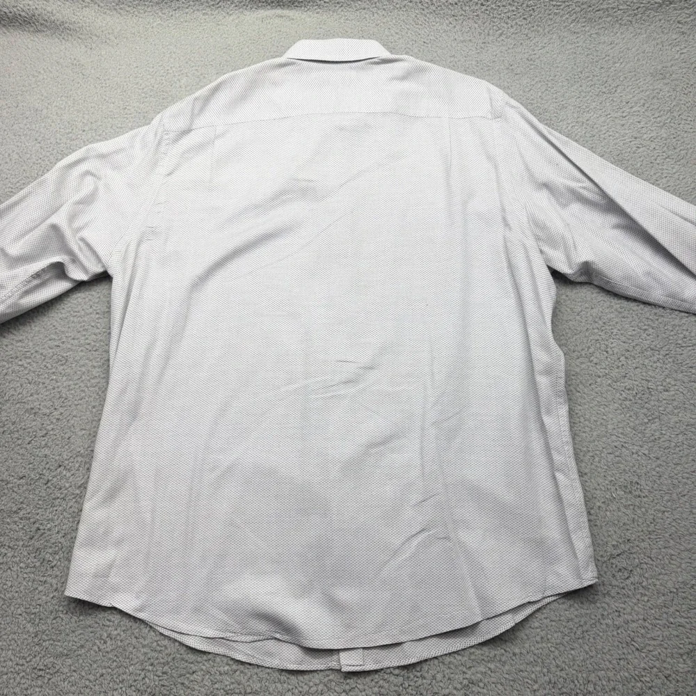 Banana Republic 563977-00 Mens 17-17.5 XL Grey L/S French Cuff Button Down Shirt